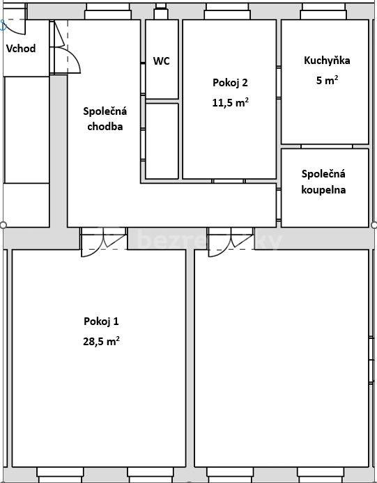 Prenájom bytu 2-izbový 50 m², Jindřišská, Praha, Praha