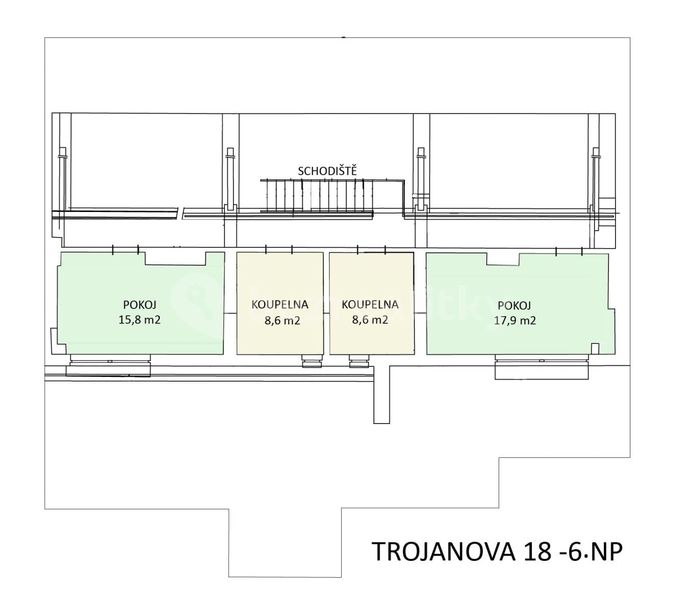 Prenájom bytu 7-izbový 250 m², Trojanova, Praha, Praha Prenájom bytu 7-izbový 250 m², Trojanova, Praha, Praha