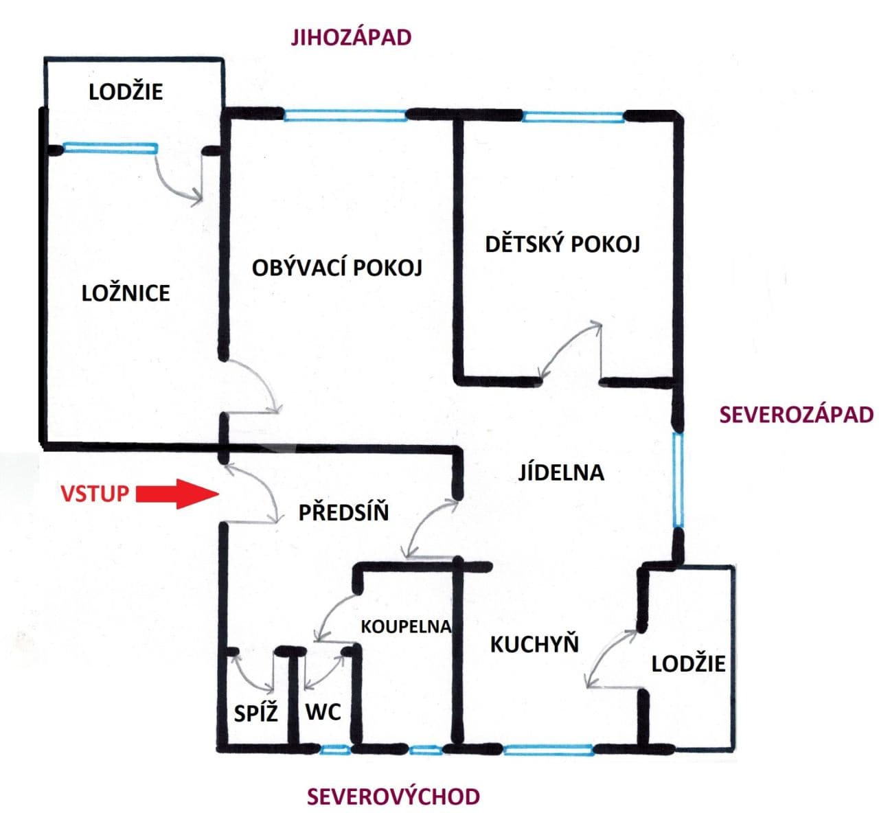Predaj bytu 4-izbový 71 m², Mlýny, Jihočeský kraj