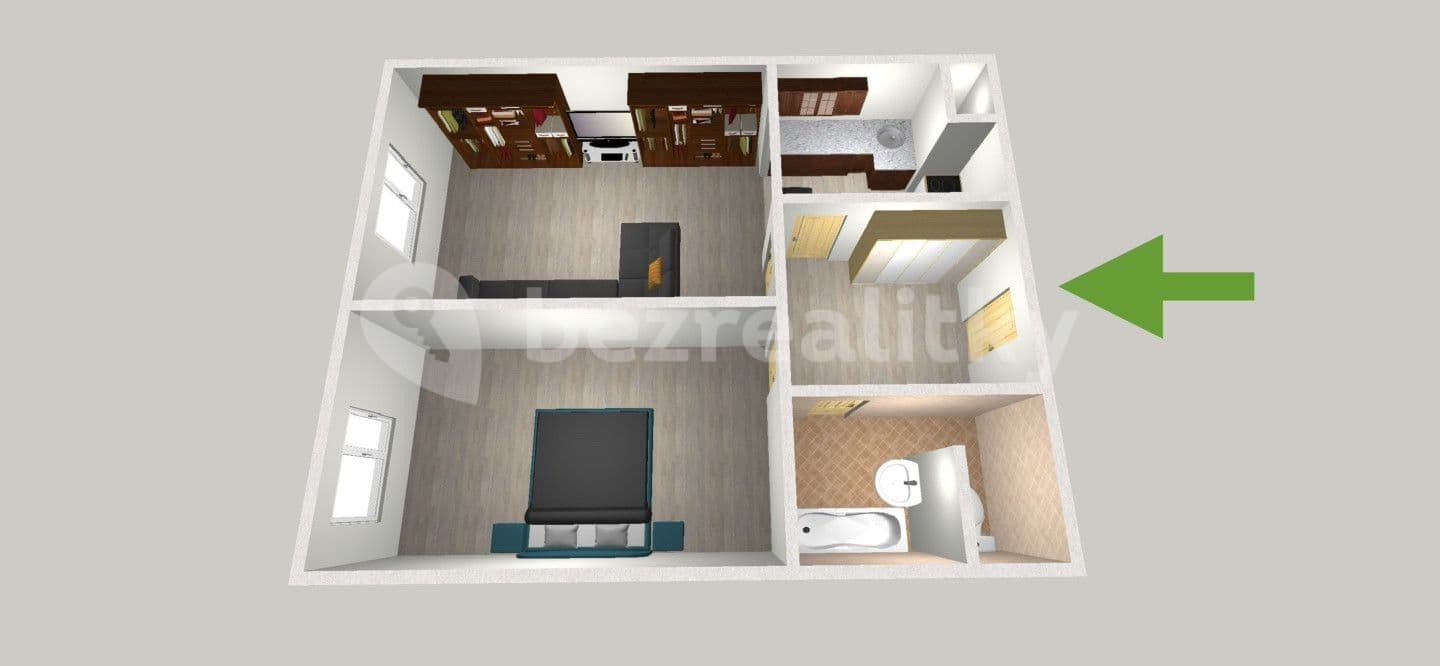 Predaj bytu 2-izbový 38 m², Kojetická, Neratovice, Středočeský kraj
