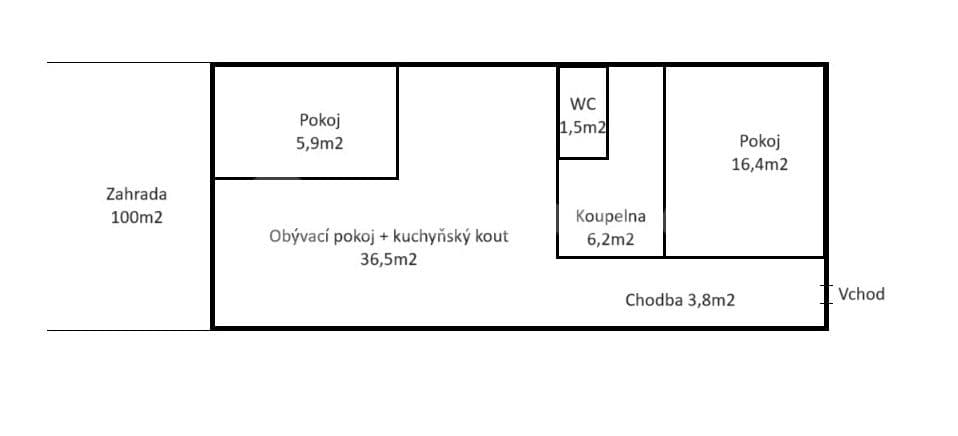 Predaj bytu 3-izbový 78 m², Týnec nad Sázavou, Středočeský kraj
