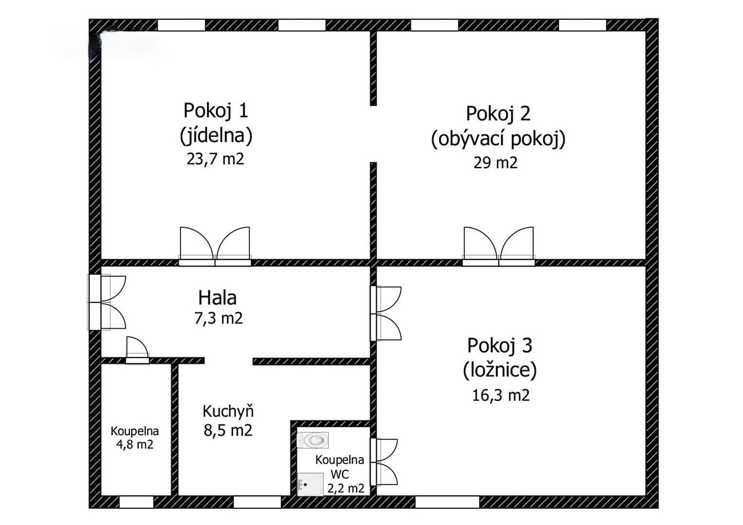 Predaj bytu 3-izbový 92 m², Holečkova, Praha, Praha Predaj bytu 3-izbový 92 m², Holečkova, Praha, Praha