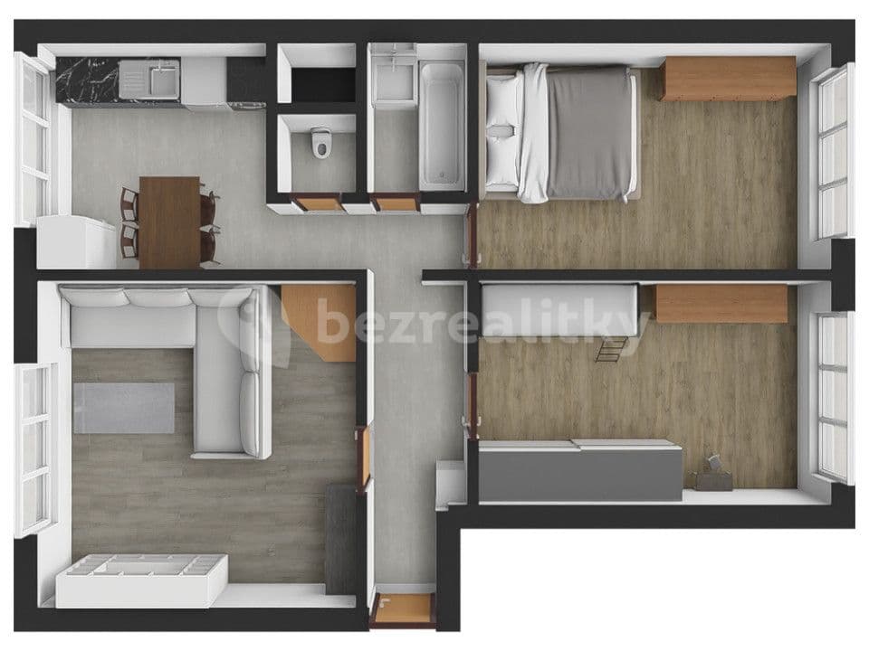 Predaj bytu 3-izbový 59 m², M. Chasáka, Frýdek-Místek, Moravskoslezský kraj