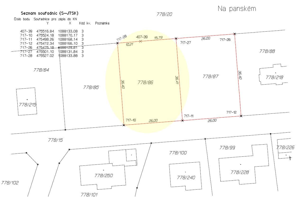 Predaj pozemku 947 m², Vřesina, Moravskoslezský kraj Predaj pozemku 947 m², Vřesina, Moravskoslezský kraj