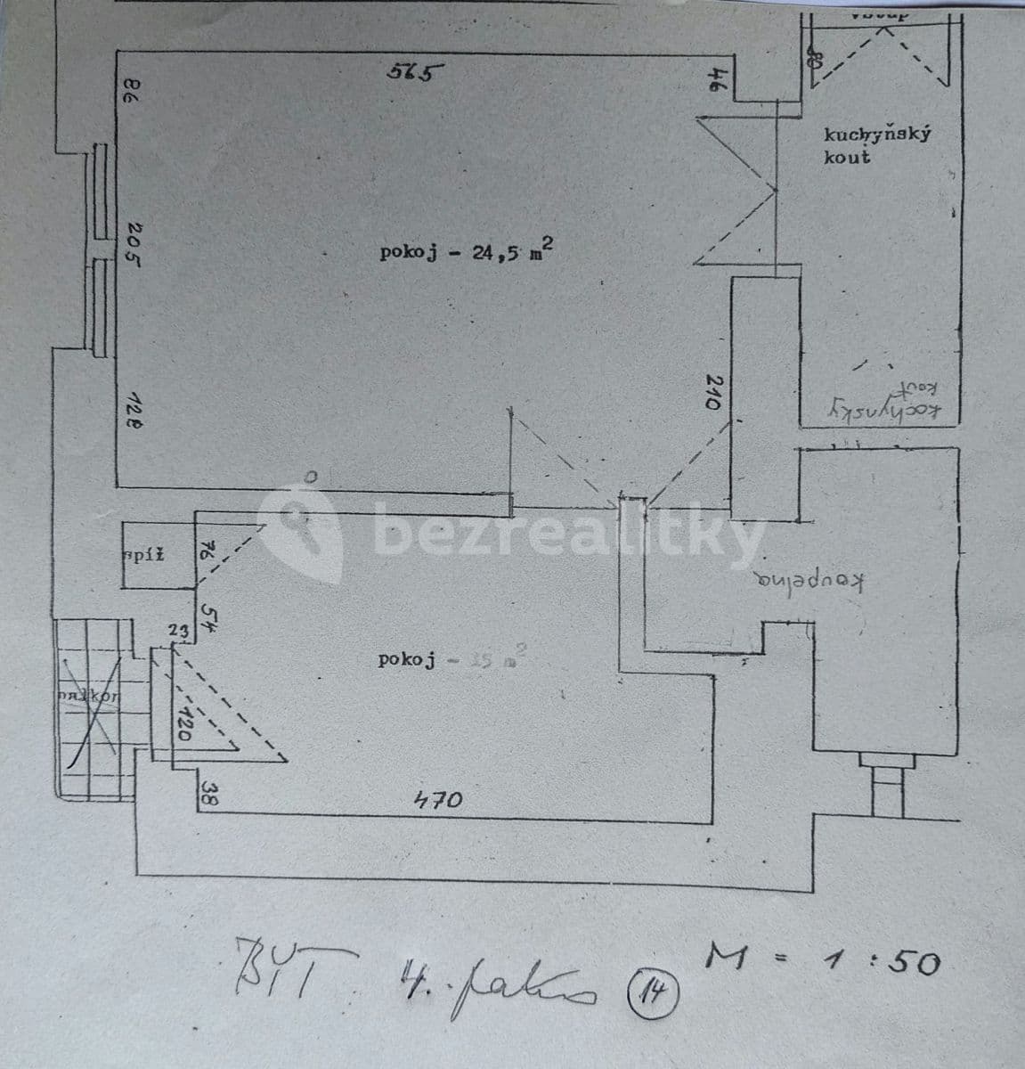 Prenájom bytu 2-izbový 55 m², Preslova, Praha, Praha Prenájom bytu 2-izbový 55 m², Preslova, Praha, Praha