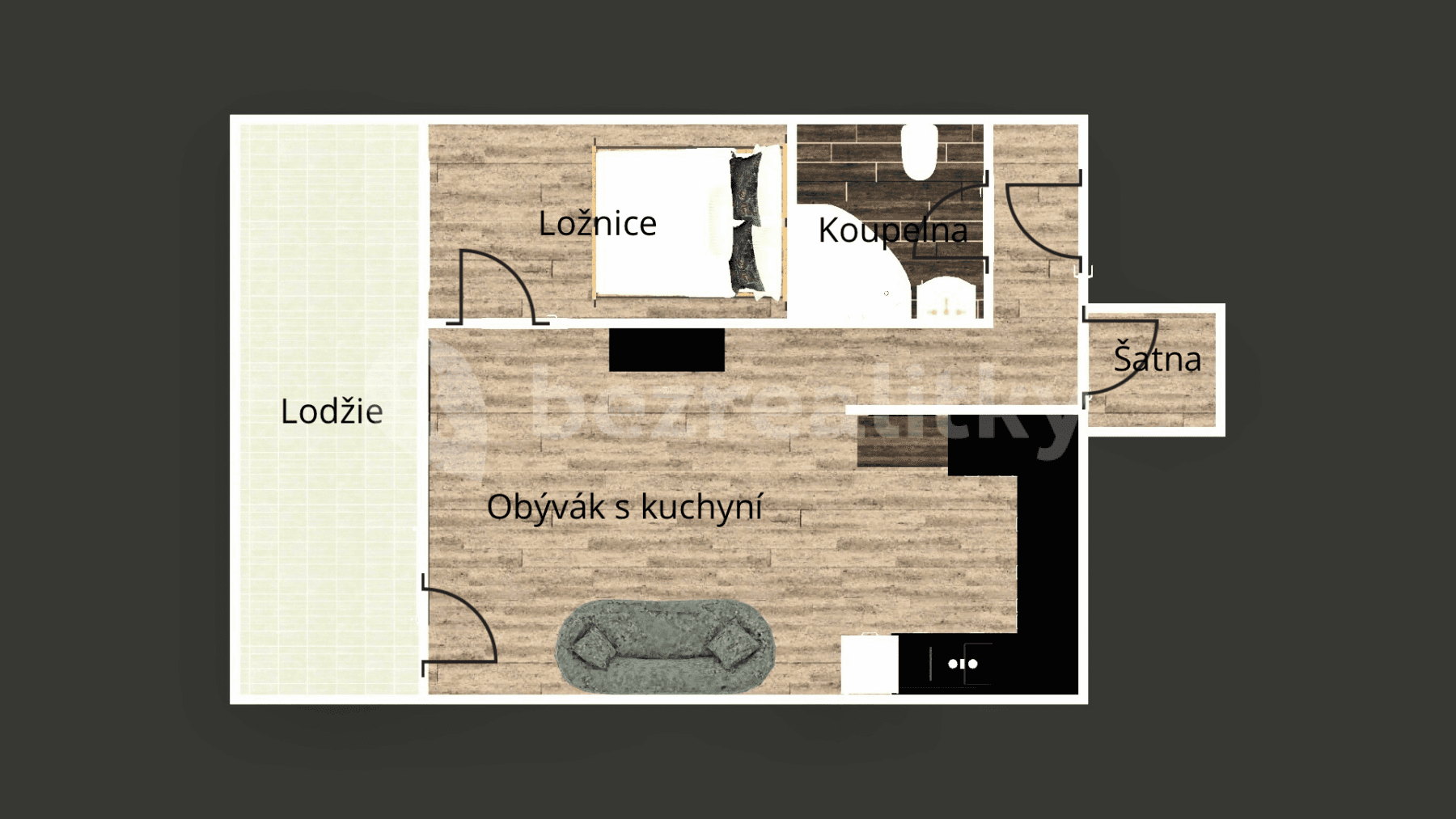Prenájom bytu 2-izbový 50 m², Brdlíkova, Praha, Praha Prenájom bytu 2-izbový 50 m², Brdlíkova, Praha, Praha