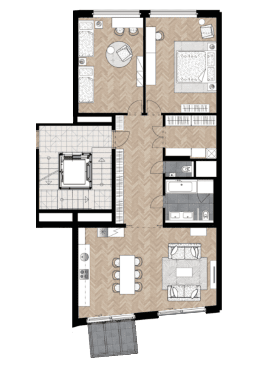 Prenájom bytu 3-izbový 116 m², Sámova, Praha, Praha Prenájom bytu 3-izbový 116 m², Sámova, Praha, Praha