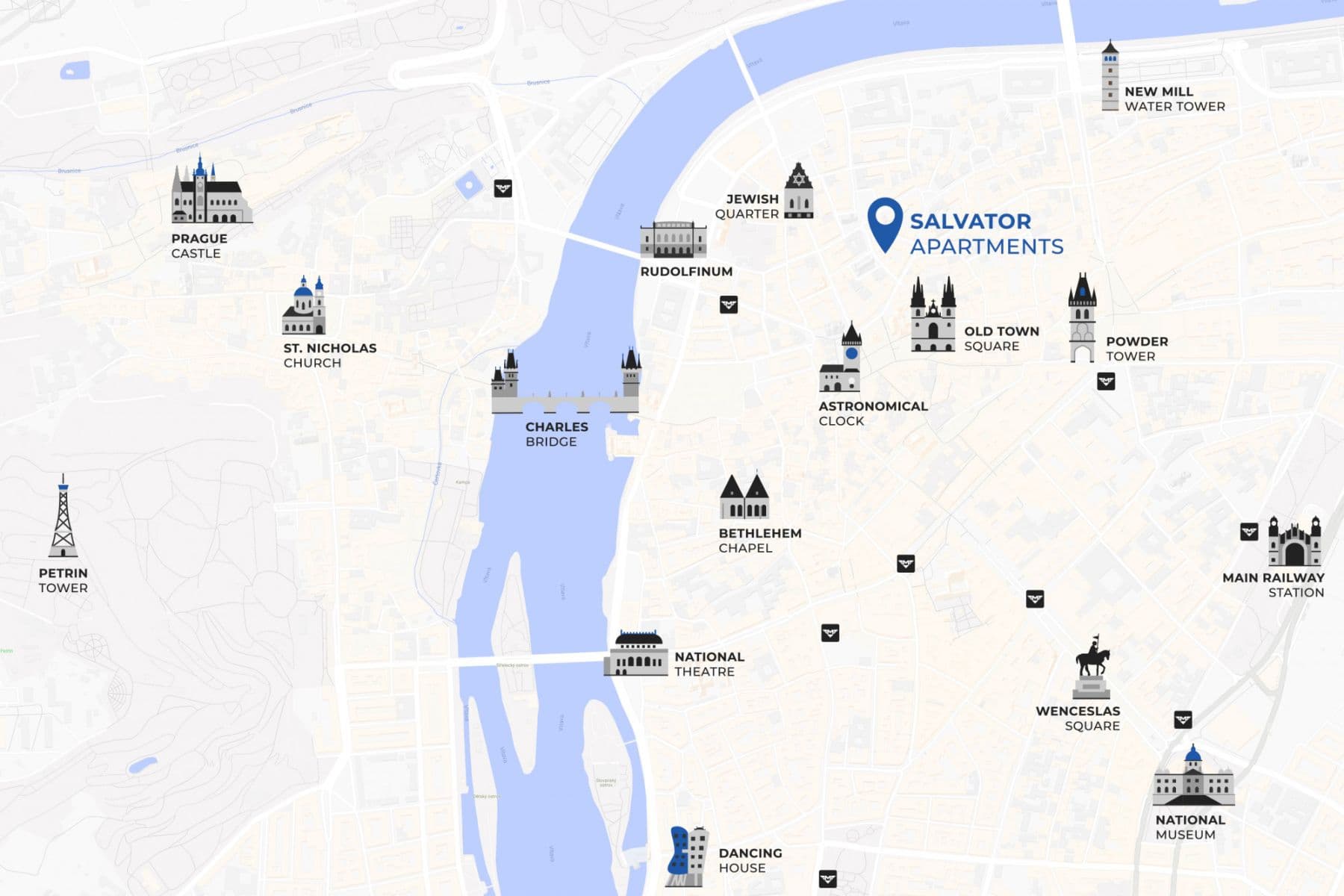 Prenájom bytu 105 m², Dušní, Praha, Praha Prenájom bytu 105 m², Dušní, Praha, Praha