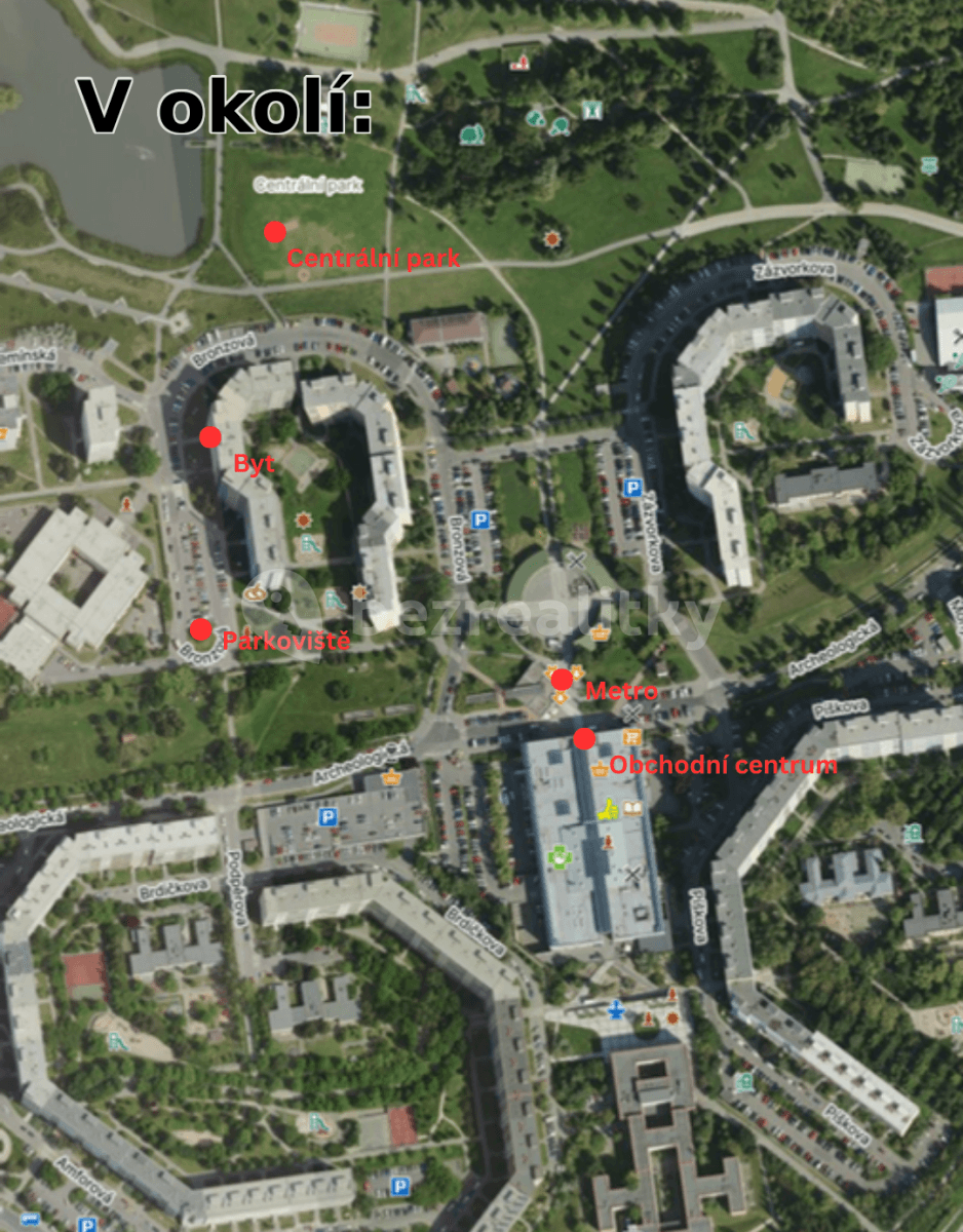 Prenájom bytu 2-izbový 45 m², Bronzová, Praha, Praha Prenájom bytu 2-izbový 45 m², Bronzová, Praha, Praha