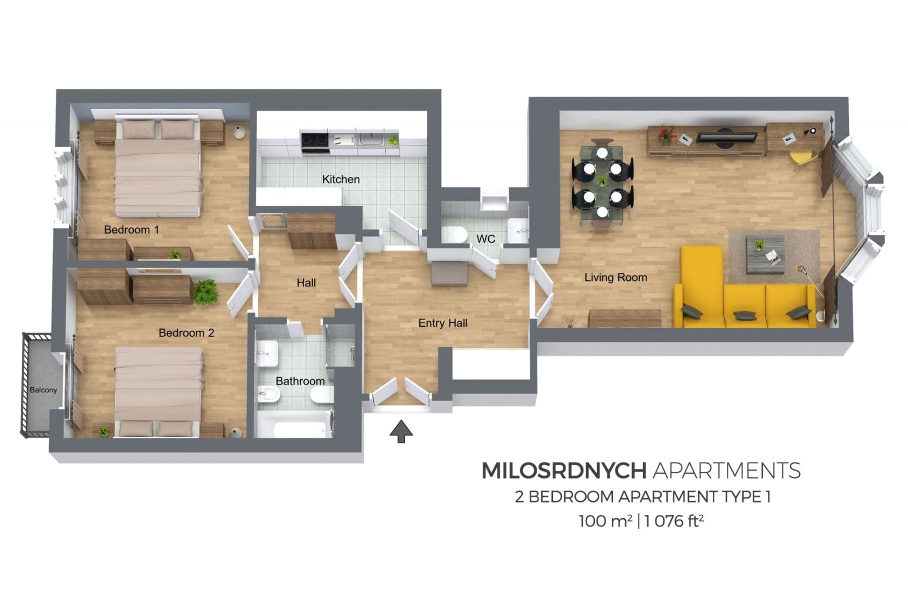 Prenájom bytu 100 m², U Milosrdných, Praha, Praha Prenájom bytu 100 m², U Milosrdných, Praha, Praha