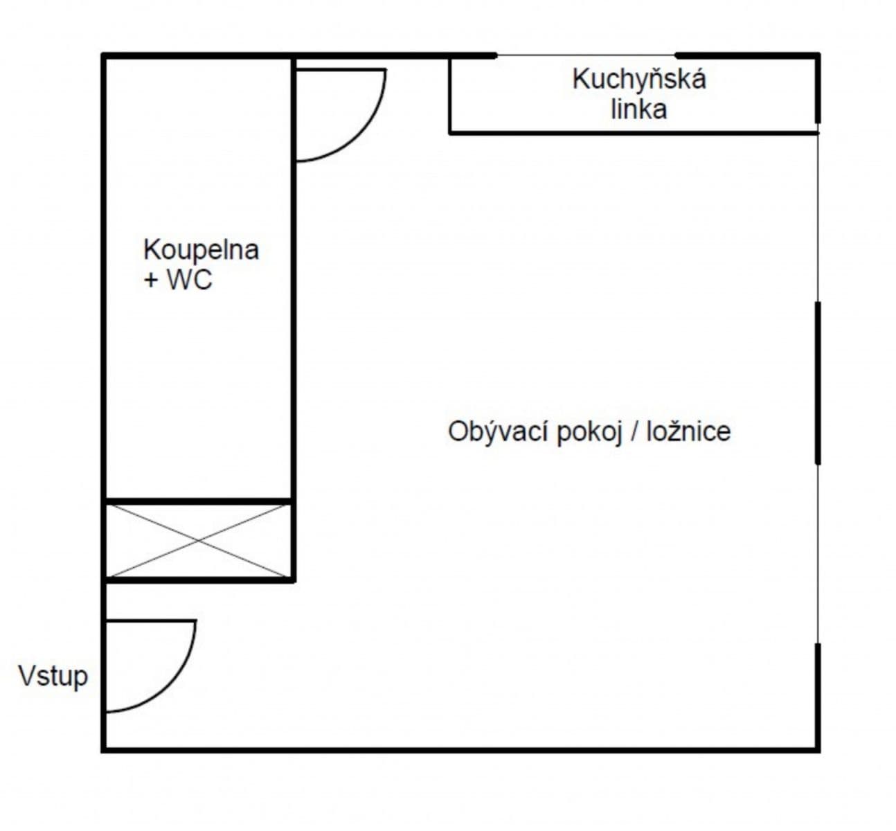 Prenájom bytu 20 m², Lesní, Mariánské Lázně, Karlovarský kraj Prenájom bytu 20 m², Lesní, Mariánské Lázně, Karlovarský kraj