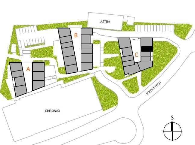 Prenájom bytu 1-izbový 37 m², Na Slatince, Praha, Praha Prenájom bytu 1-izbový 37 m², Na Slatince, Praha, Praha
