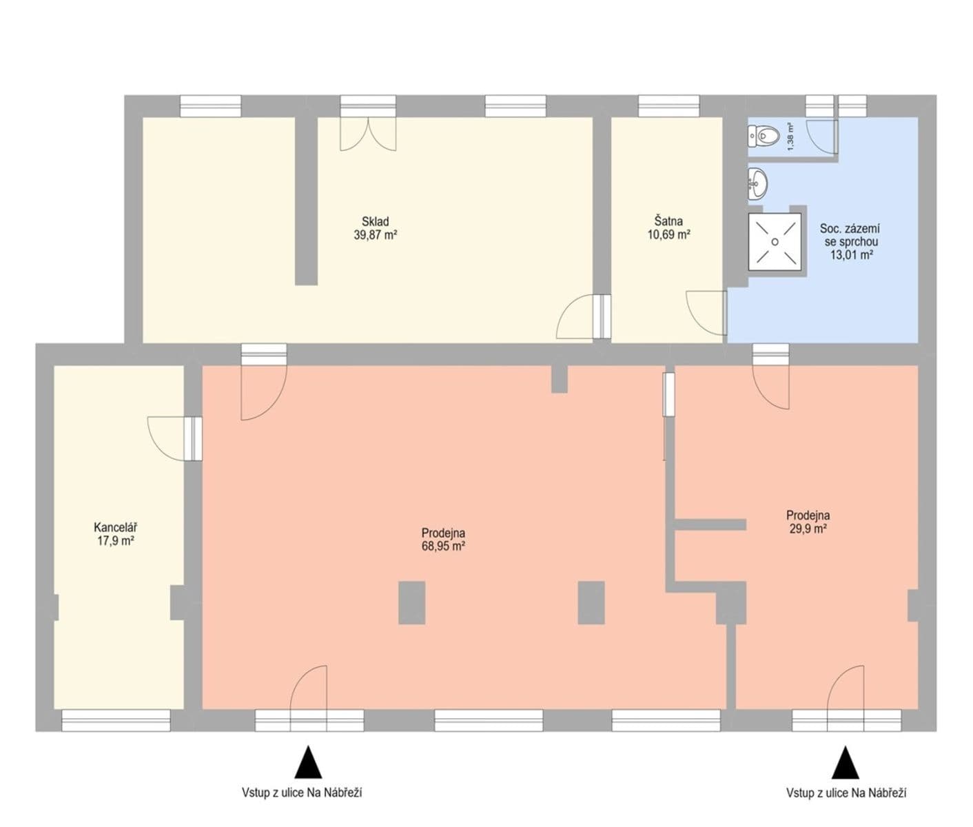 Prenájom nebytového priestoru 181 m², Na Nábřeží, Havířov, Moravskoslezský kraj Prenájom nebytového priestoru 181 m², Na Nábřeží, Havířov, Moravskoslezský kraj