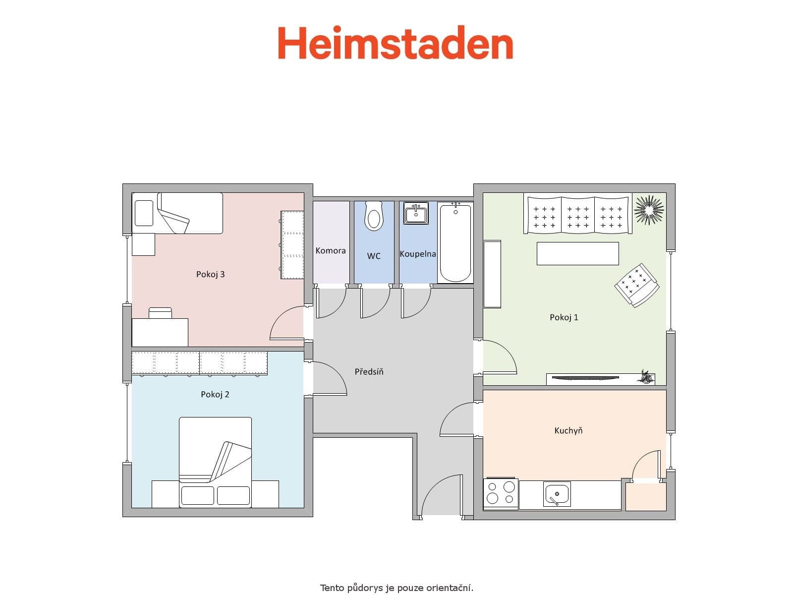 Prenájom bytu 3-izbový 72 m², Vardasova, Havířov, Moravskoslezský kraj Prenájom bytu 3-izbový 72 m², Vardasova, Havířov, Moravskoslezský kraj