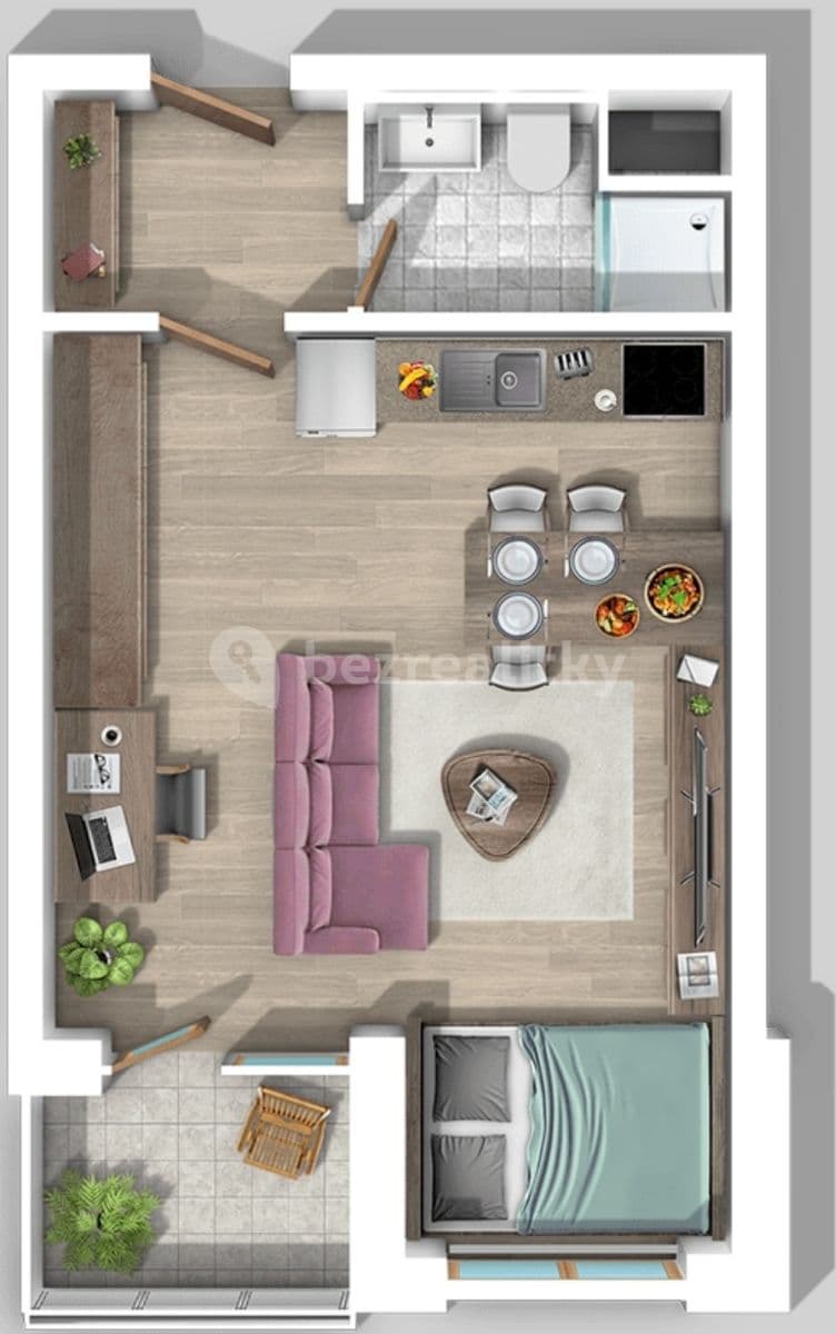Prenájom bytu 1-izbový 34 m², Boettingerova, Plzeň, Plzeňský kraj Prenájom bytu 1-izbový 34 m², Boettingerova, Plzeň, Plzeňský kraj