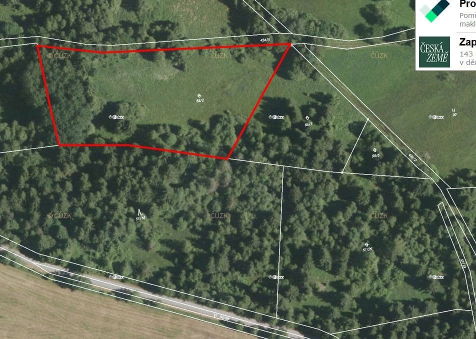 Predaj pozemku 1.000 m², Borová Lada, Jihočeský kraj Predaj pozemku 1.000 m², Borová Lada, Jihočeský kraj
