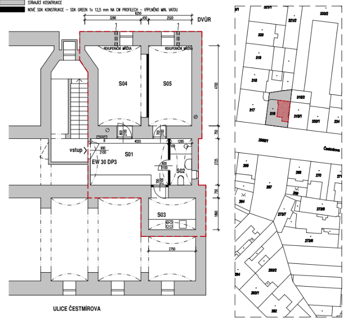 Predaj bytu 2-izbový 56 m², Čestmírova, Praha, Praha Predaj bytu 2-izbový 56 m², Čestmírova, Praha, Praha