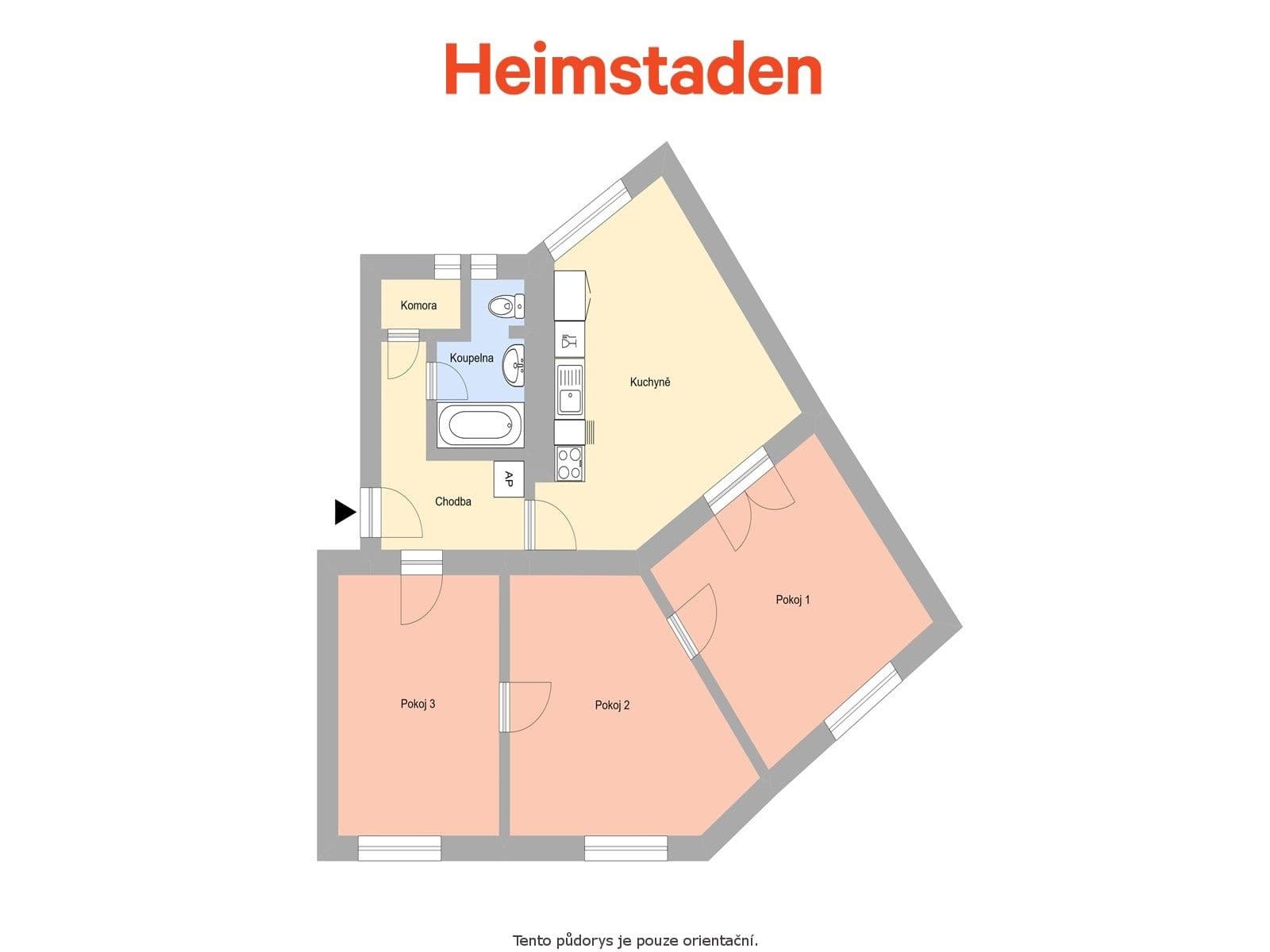 Prenájom bytu 3-izbový 74 m², Dvořákova, Havířov, Moravskoslezský kraj Prenájom bytu 3-izbový 74 m², Dvořákova, Havířov, Moravskoslezský kraj
