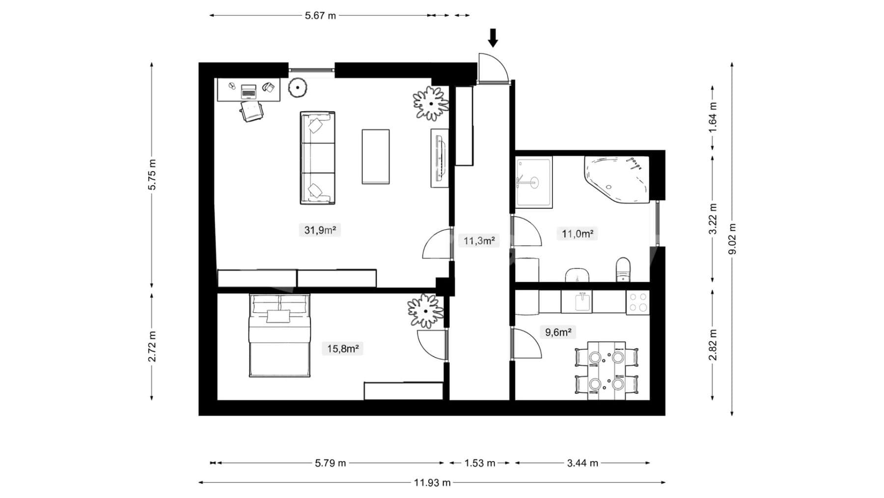 Prenájom bytu 2-izbový 79 m², Dalibora z Myšlína, Doksy, Liberecký kraj Prenájom bytu 2-izbový 79 m², Dalibora z Myšlína, Doksy, Liberecký kraj