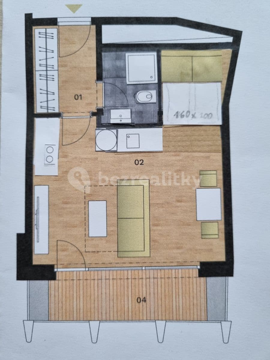 Prenájom bytu 1-izbový 37 m², Vítězné náměstí, Praha, Praha Prenájom bytu 1-izbový 37 m², Vítězné náměstí, Praha, Praha