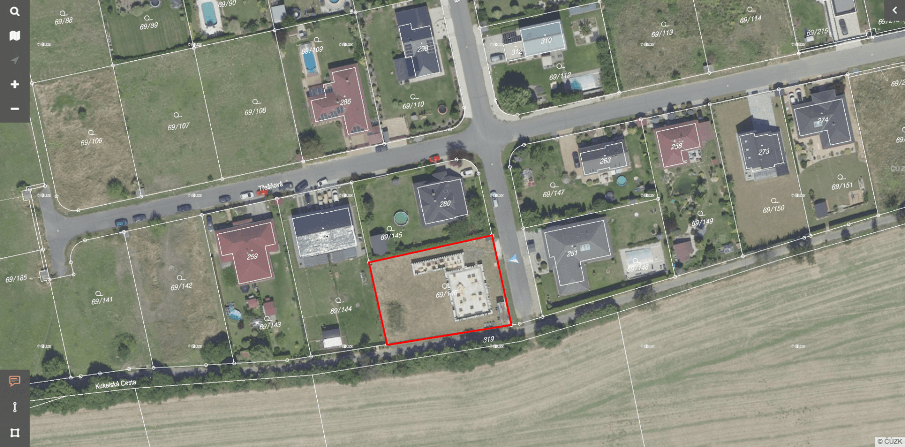 Predaj pozemku 1.173 m², Křenice, Středočeský kraj Predaj pozemku 1.173 m², Křenice, Středočeský kraj