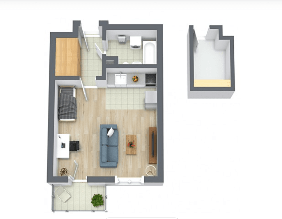 Predaj bytu 1-izbový 43 m², Nad Přehradou, Praha, Praha Predaj bytu 1-izbový 43 m², Nad Přehradou, Praha, Praha