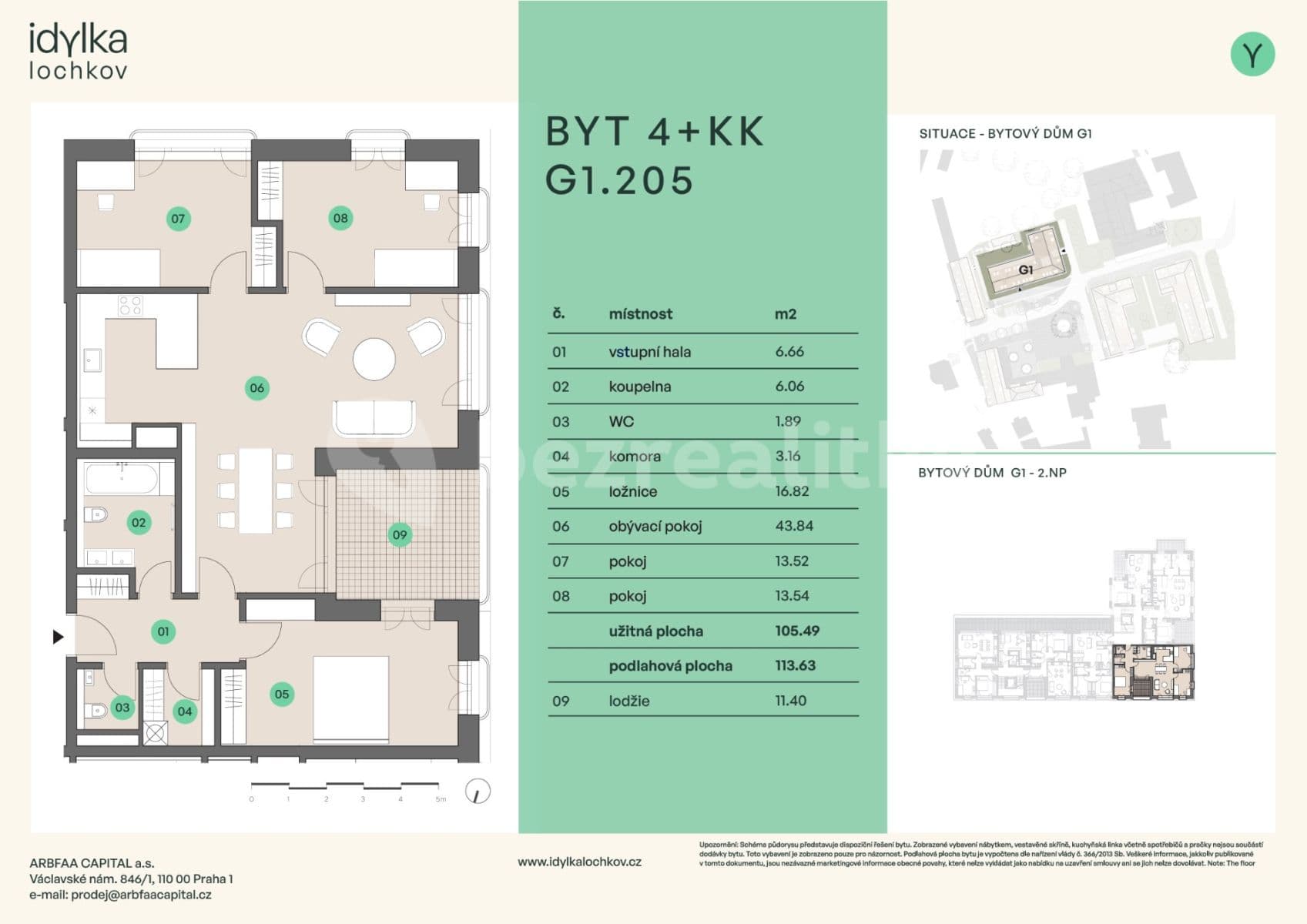 Predaj bytu 4-izbový 114 m², Ke Slivenci, Praha, Praha Predaj bytu 4-izbový 114 m², Ke Slivenci, Praha, Praha