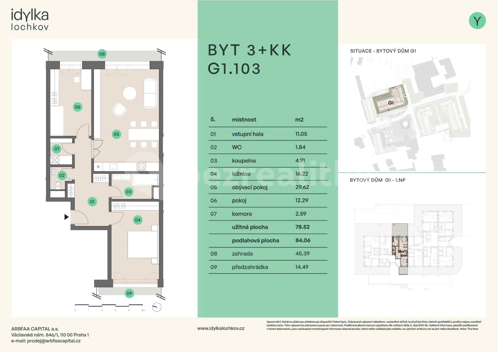 Predaj bytu 3-izbový 84 m², Ke Slivenci, Praha, Praha Predaj bytu 3-izbový 84 m², Ke Slivenci, Praha, Praha