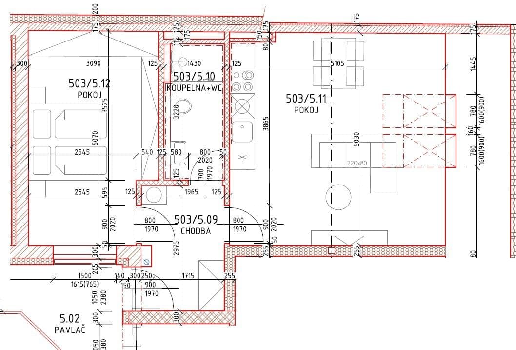 Prenájom bytu 2-izbový 51 m², Husovická, Brno, Jihomoravský kraj Prenájom bytu 2-izbový 51 m², Husovická, Brno, Jihomoravský kraj