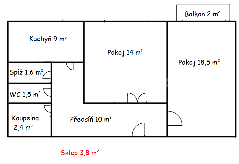 Prenájom bytu 2-izbový 57 m², Mánesova, Brno, Jihomoravský kraj Prenájom bytu 2-izbový 57 m², Mánesova, Brno, Jihomoravský kraj