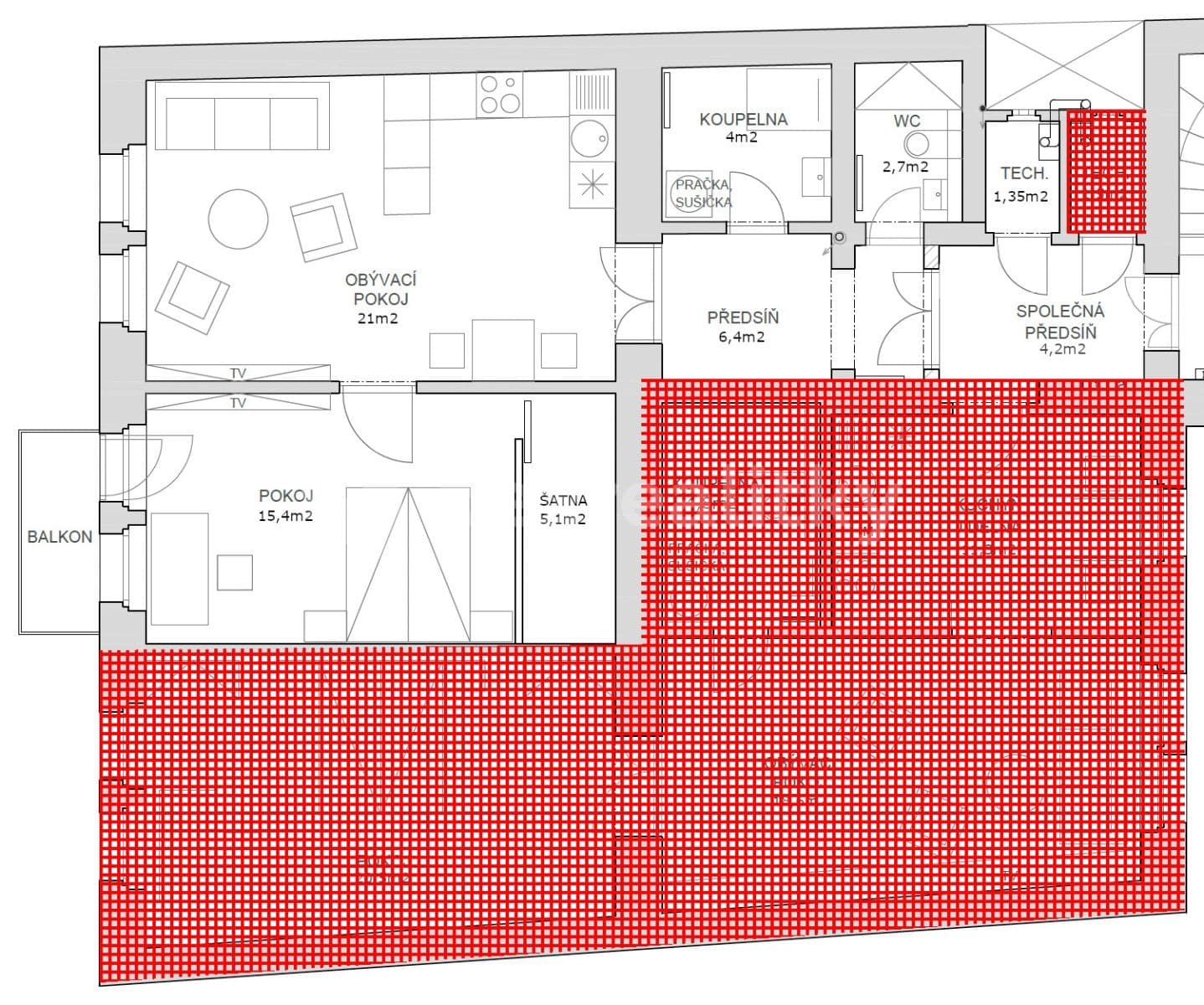 Prenájom bytu 2-izbový 56 m², Jungmannova, Praha, Praha Prenájom bytu 2-izbový 56 m², Jungmannova, Praha, Praha