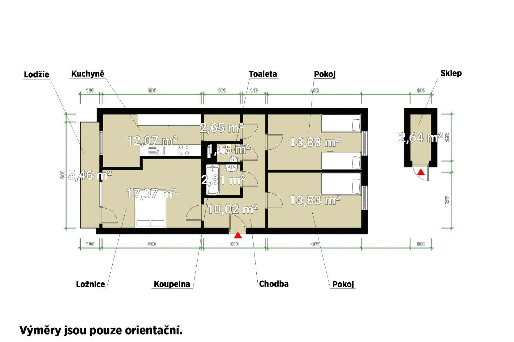 Predaj bytu 3-izbový 75 m², Přecechtělova, Praha, Praha Predaj bytu 3-izbový 75 m², Přecechtělova, Praha, Praha