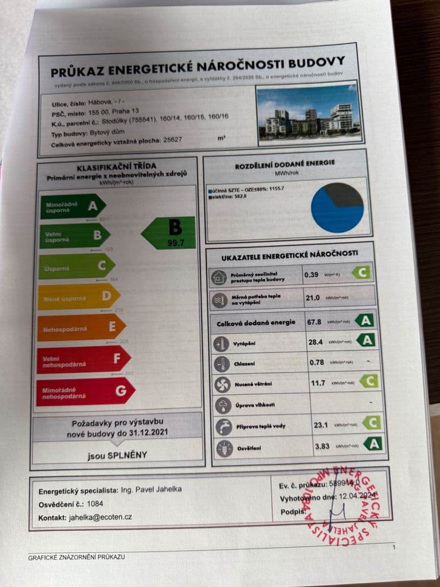 Prenájom bytu 2-izbový 49 m², Hábova, Praha, Praha Prenájom bytu 2-izbový 49 m², Hábova, Praha, Praha