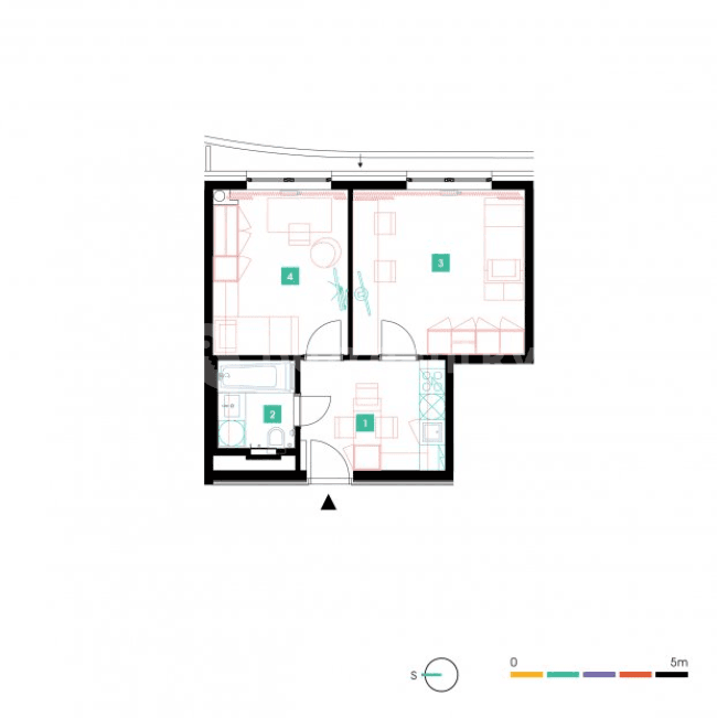 Prenájom bytu 2-izbový 42 m², Mukařovského, Praha, Praha Prenájom bytu 2-izbový 42 m², Mukařovského, Praha, Praha