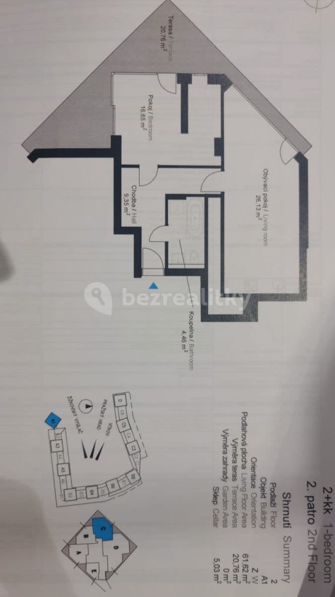 Prenájom bytu 2-izbový 62 m², Pitterova, Praha, Praha Prenájom bytu 2-izbový 62 m², Pitterova, Praha, Praha