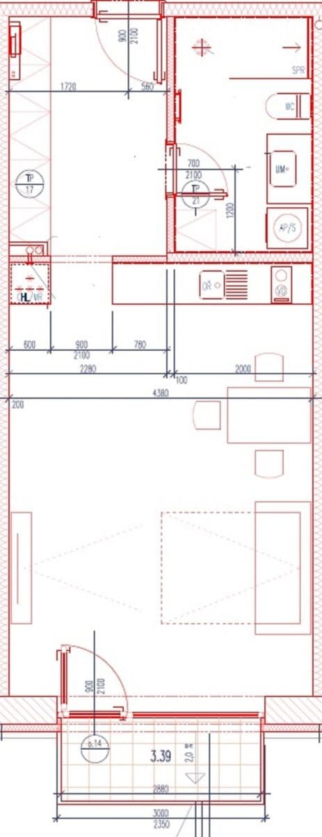 Prenájom bytu 1-izbový 42 m², Kamýcká, Praha, Praha Prenájom bytu 1-izbový 42 m², Kamýcká, Praha, Praha