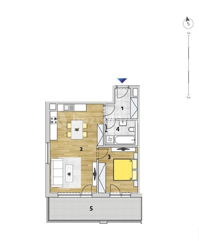 Prenájom bytu 2-izbový 58 m², K Vystrkovu, Praha, Praha Prenájom bytu 2-izbový 58 m², K Vystrkovu, Praha, Praha