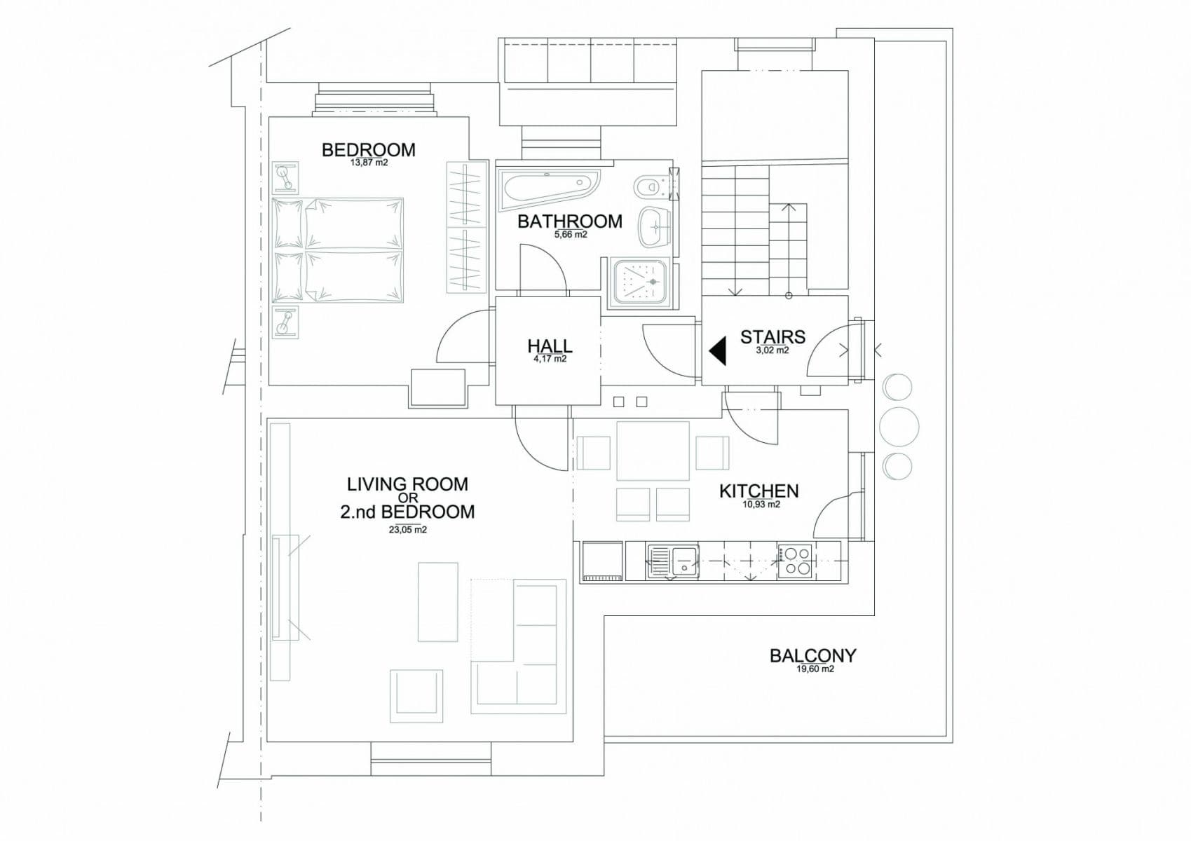 Prenájom bytu 61 m², Kosatcová, Praha, Praha Prenájom bytu 61 m², Kosatcová, Praha, Praha