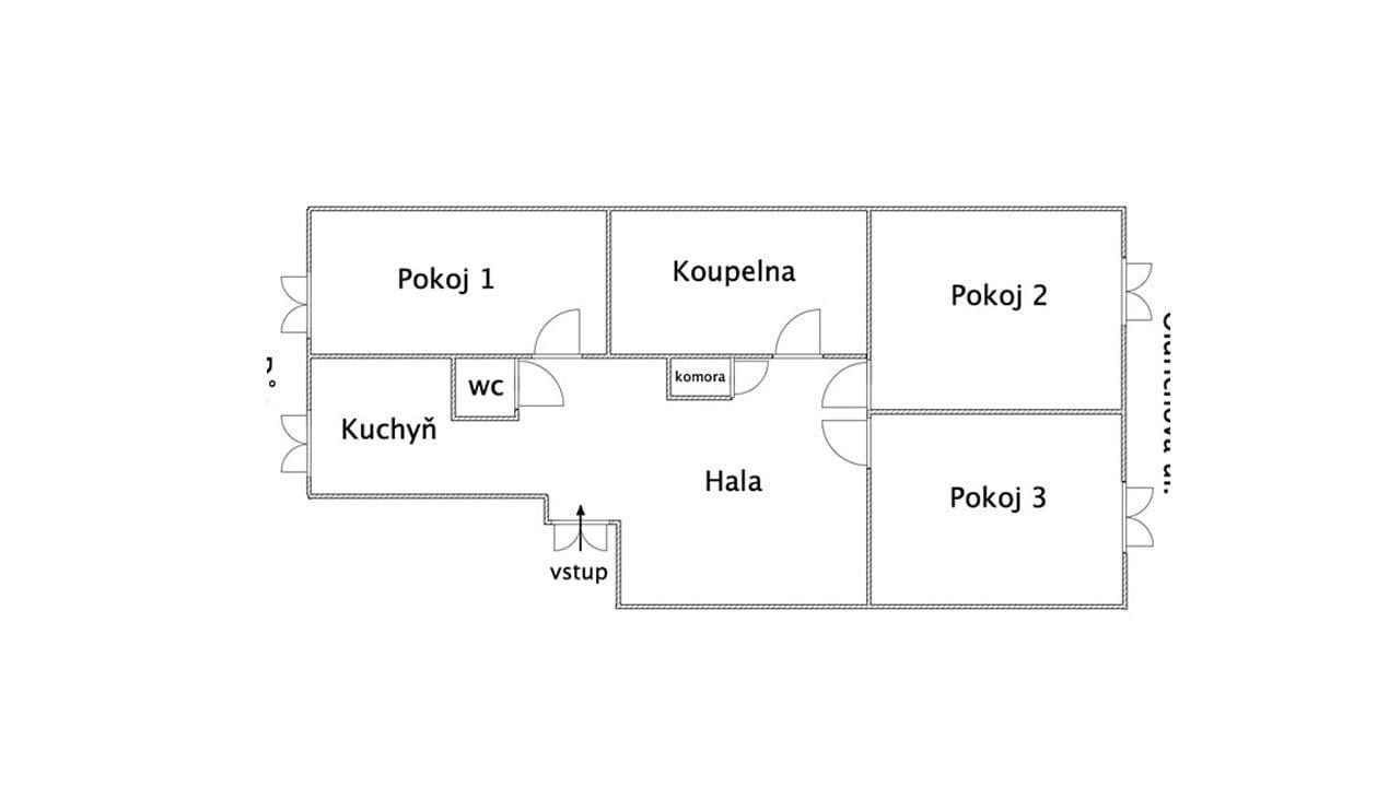 Prenájom bytu 3-izbový 95 m², Oldřichova, Praha, Praha Prenájom bytu 3-izbový 95 m², Oldřichova, Praha, Praha