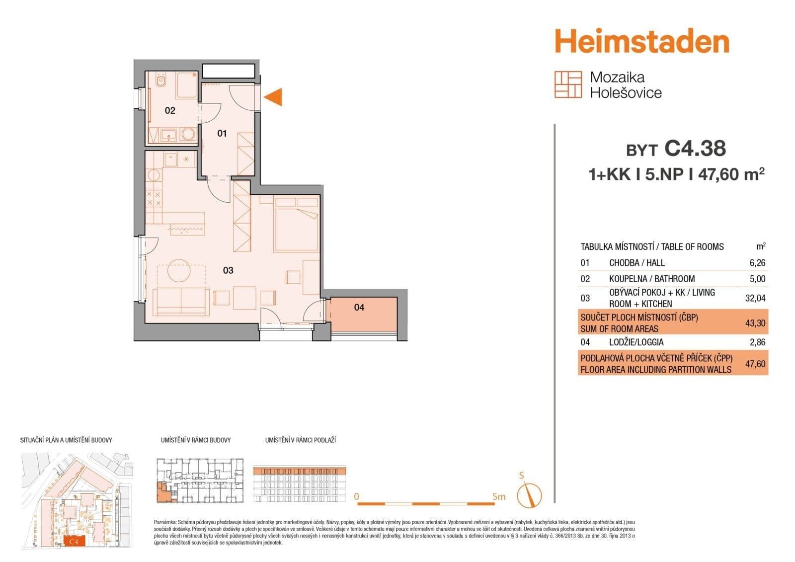 Prenájom bytu 1-izbový 44 m², Vrbenského, Praha, Praha Prenájom bytu 1-izbový 44 m², Vrbenského, Praha, Praha