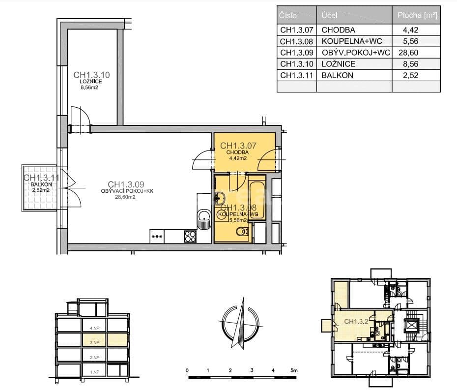 Prenájom bytu 2-izbový 50 m², Za Lidkou, Kutná Hora, Středočeský kraj Prenájom bytu 2-izbový 50 m², Za Lidkou, Kutná Hora, Středočeský kraj
