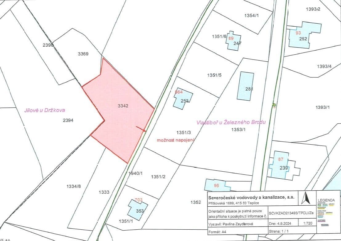 Predaj pozemku 1.293 m², Vlastiboř, Liberecký kraj Predaj pozemku 1.293 m², Vlastiboř, Liberecký kraj