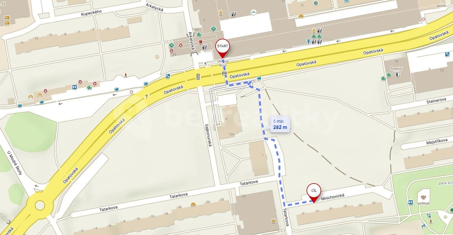 Prenájom bytu 2-izbový 41 m², Mnichovická, Praha, Praha Prenájom bytu 2-izbový 41 m², Mnichovická, Praha, Praha