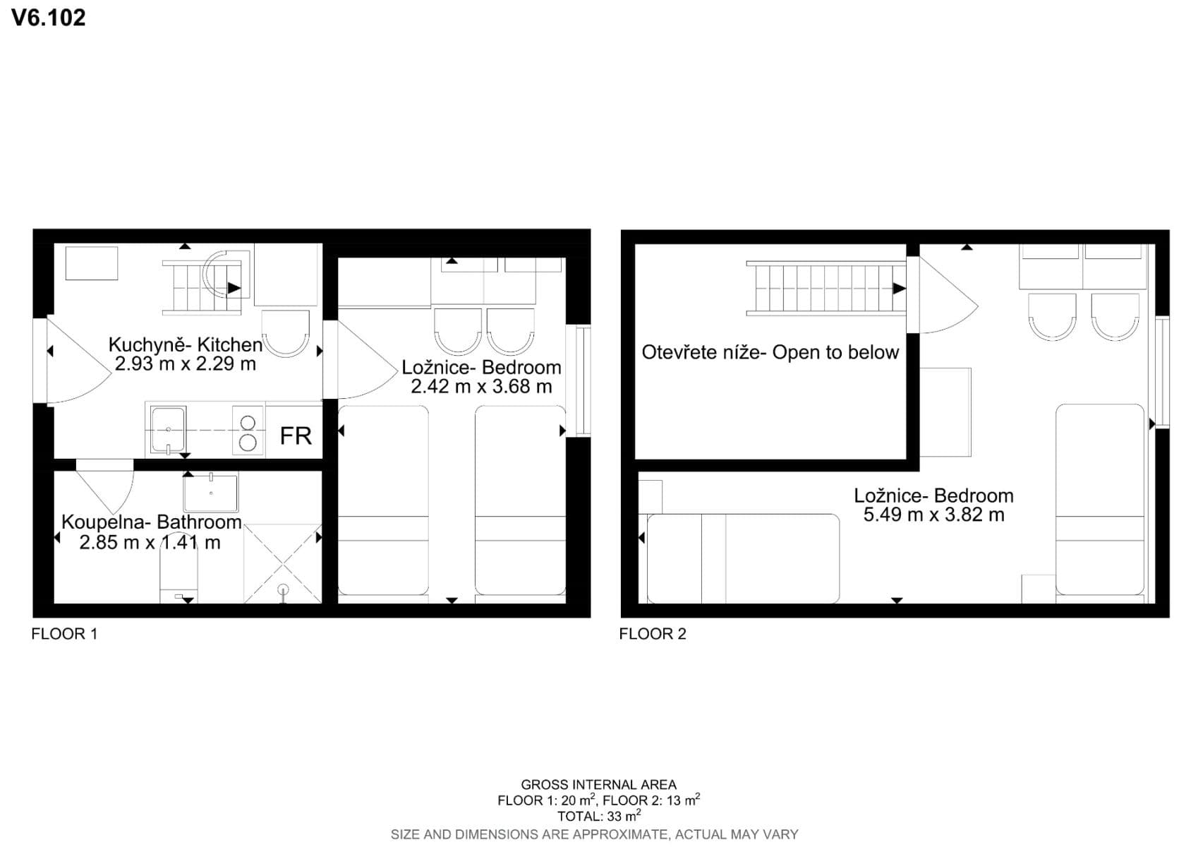 Prenájom bytu 2-izbový 30 m², Hybešova, Brno, Jihomoravský kraj Prenájom bytu 2-izbový 30 m², Hybešova, Brno, Jihomoravský kraj