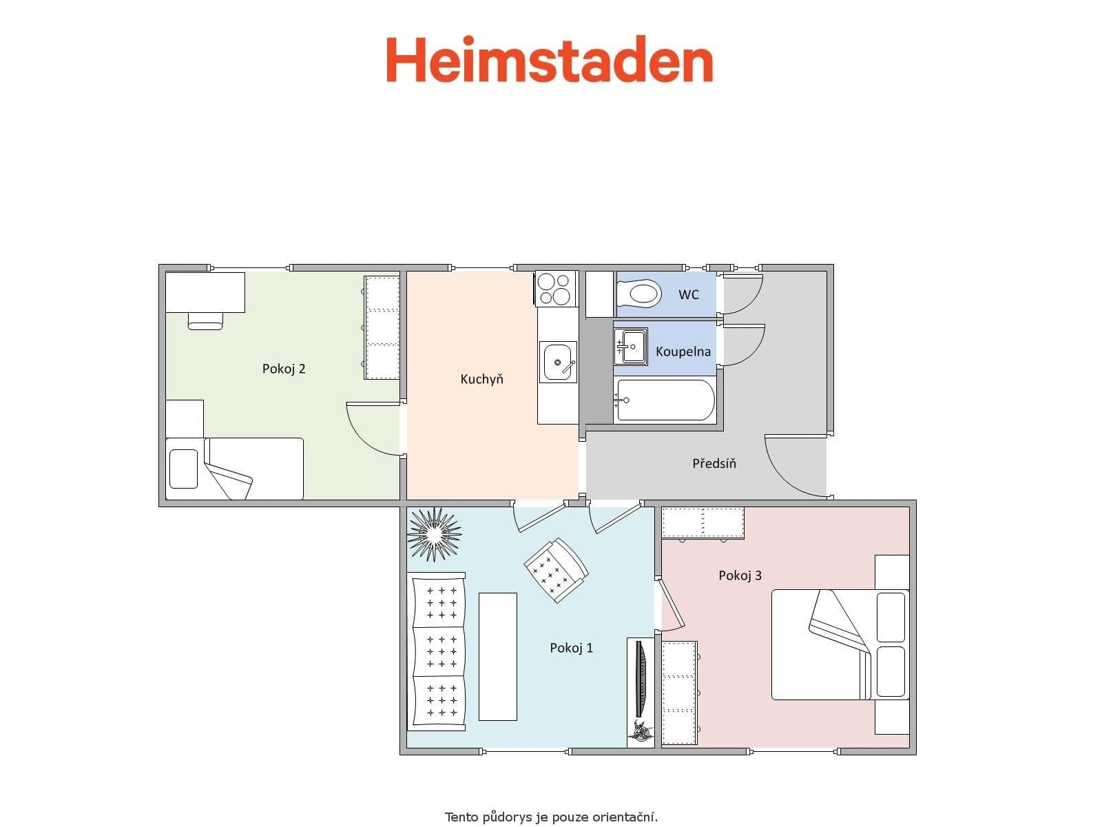 Prenájom bytu 3-izbový 69 m², Obránců míru, Havířov, Moravskoslezský kraj Prenájom bytu 3-izbový 69 m², Obránců míru, Havířov, Moravskoslezský kraj