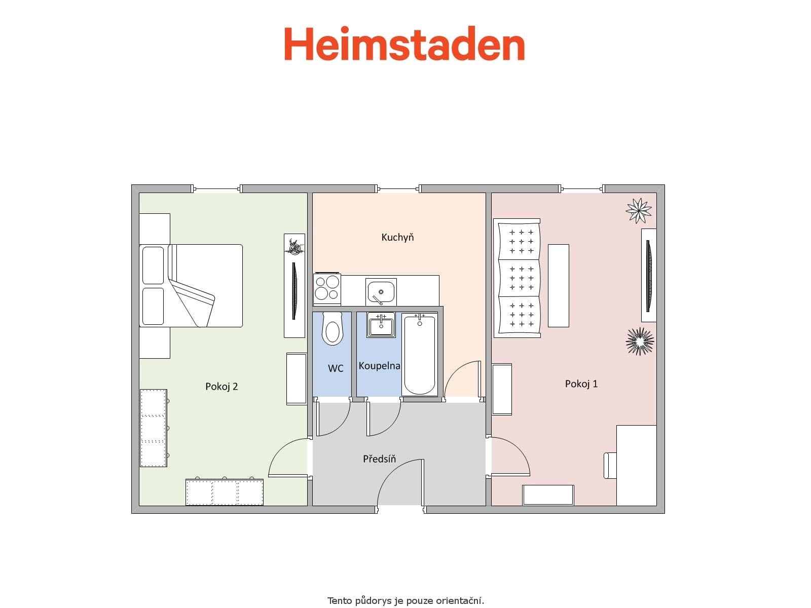 Prenájom bytu 2-izbový 51 m², Matuškova, Havířov, Moravskoslezský kraj Prenájom bytu 2-izbový 51 m², Matuškova, Havířov, Moravskoslezský kraj