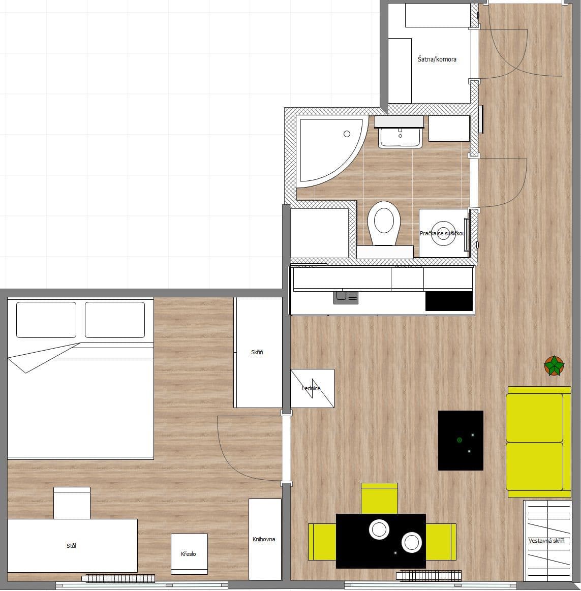 Prenájom bytu 2-izbový 39 m², Herčíkova, Brno, Jihomoravský kraj Prenájom bytu 2-izbový 39 m², Herčíkova, Brno, Jihomoravský kraj