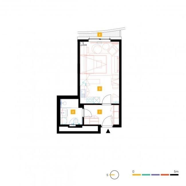 Prenájom bytu 1-izbový 30 m², Mukařovského, Praha, Praha Prenájom bytu 1-izbový 30 m², Mukařovského, Praha, Praha