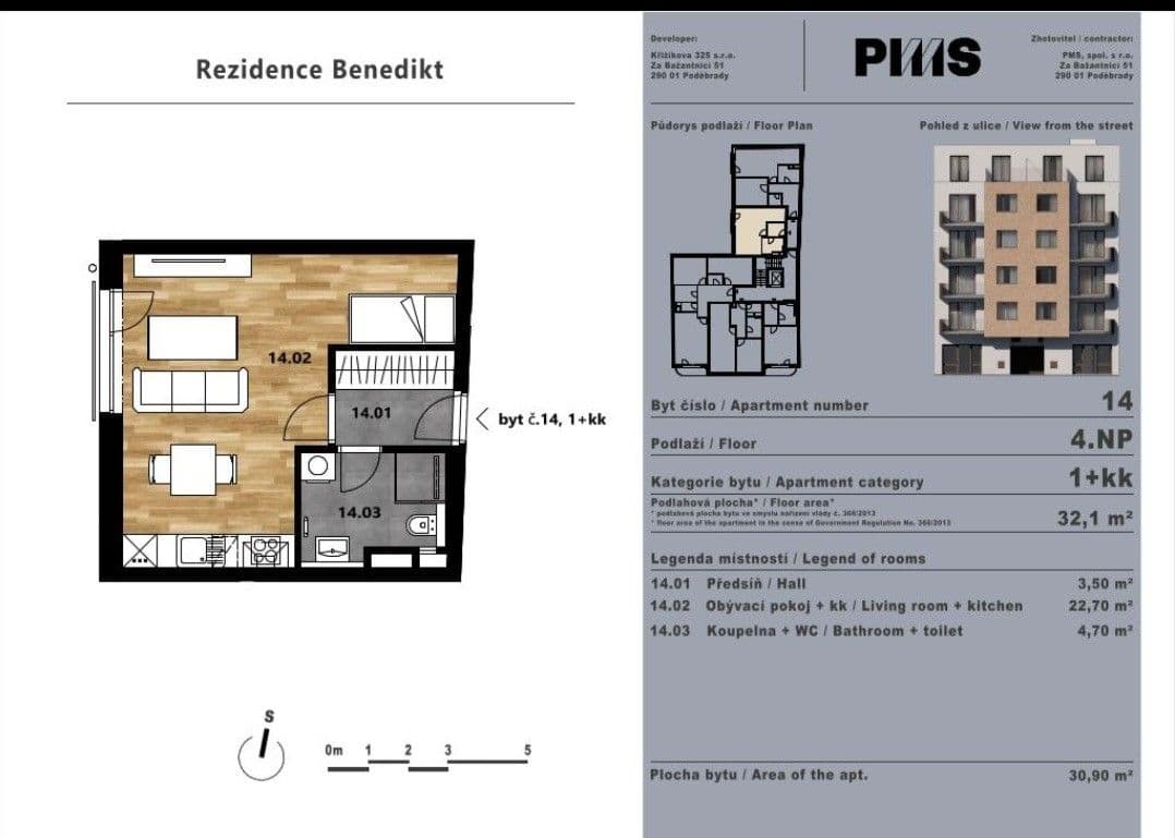Prenájom bytu 2-izbový 30 m², Křižíkova, Praha, Praha Prenájom bytu 2-izbový 30 m², Křižíkova, Praha, Praha