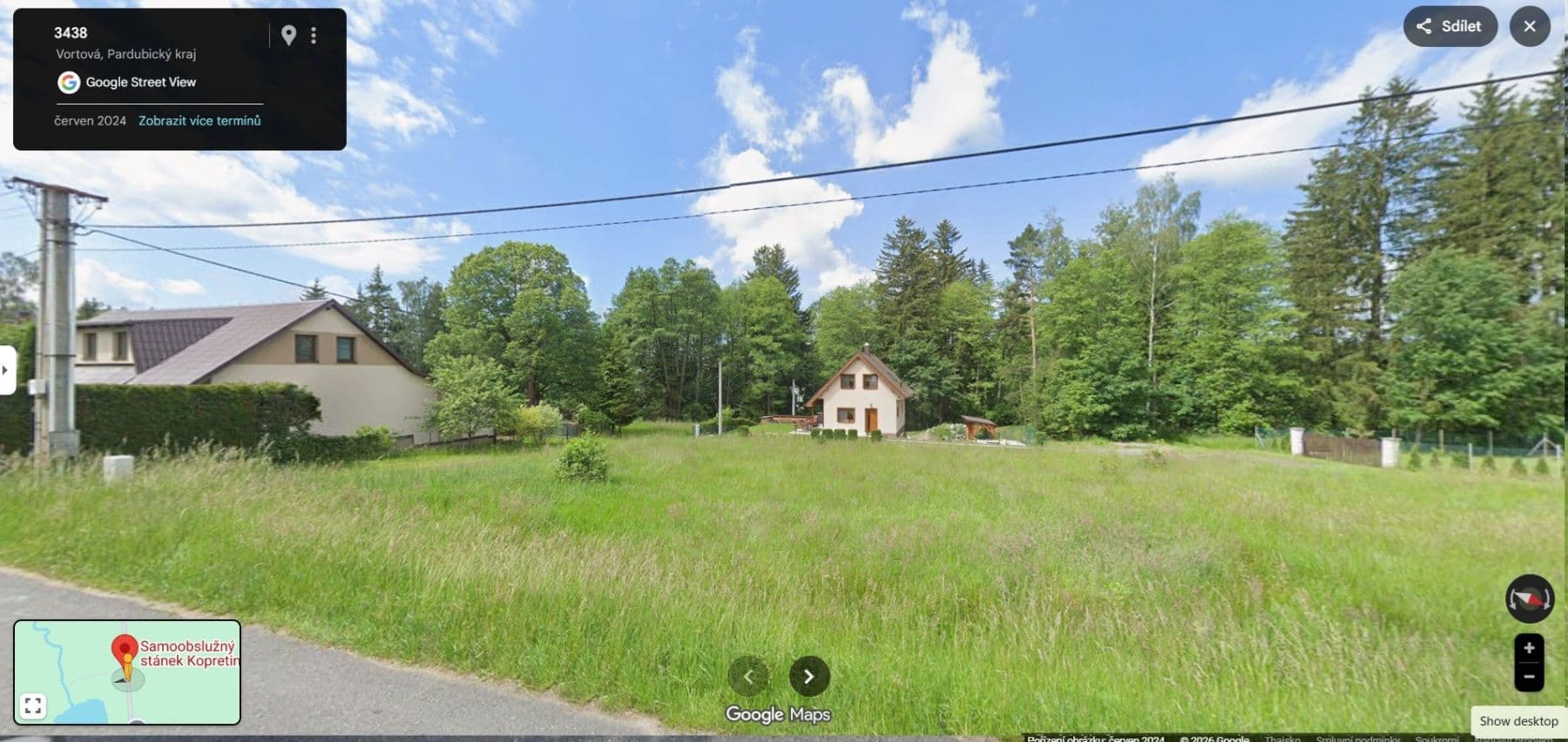 Predaj pozemku 826 m², Vortová, Pardubický kraj Predaj pozemku 826 m², Vortová, Pardubický kraj